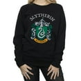thumbnail image 3 of Harry Potter Womens Slytherin Crest Sweatshirt, 3 of 5