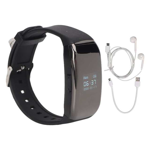 Reloj grabador de voz digital HD con reducción de ruido y activación por voz, pulsera para entrevistas y reuniones de negocios, 32 GB