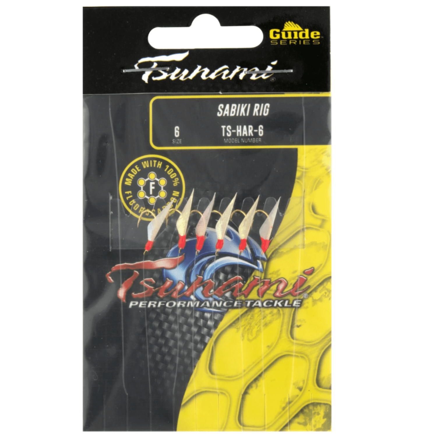 Tsunami Sabiki Fishing Rig Iridescent Red Head
