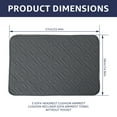 thumbnail image 4 of Dznils 3 Pieces Recliner Headrest Covers Polyester Couch Sofa Slipcover Furniture Protector, Gray, 4 of 10
