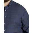 thumbnail image 3 of Heathered Plaid Sport Shirt Navy 3XL, 3 of 6