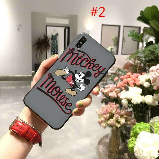Funda De Silicona Suave Para iphone 11 12 13 Pro Max Mini 12 Mickey Mouse