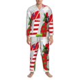 thumbnail image 3 of Balery Christmas Gnome With Love Pattern Pajama Sets for Men Long Sleeve 2 Piece Sleepwear Loungewear Sets Soft PJ's with Pockets Long Sleeve Comfy Pj Sets-X-Large, 3 of 7