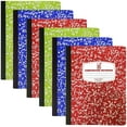 thumbnail image 1 of Wide Ruled Composition Notebooks (3 Pack) Composition Book for School, Hard Cover 100 sheets, Assorted Marble Colors HTOOQ Back to School Supplies for Students by 4E’s Novelty 6 Pack, 1 of 6