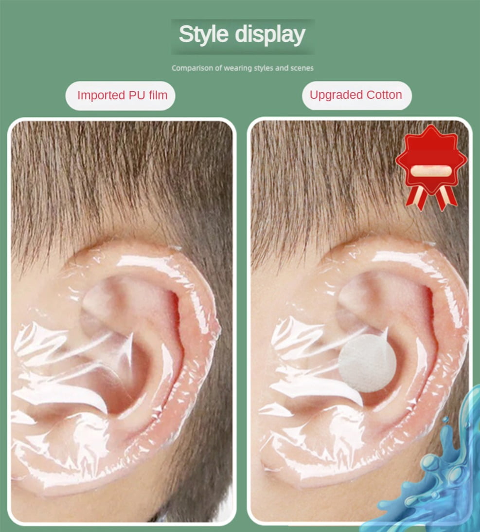 NOGIS Disposable Ear Covers Ear Protectors,60 Pcs Waterproof Ear Stickers  Ear Covers for Swimming, Bathing, Surfing, and Other Water Sports, Suitable  for Adults Kids Newborn 