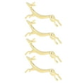 thumbnail image 1 of Soporte para palillos dorado, soporte para palillos de 4 piezas, soporte para cucharas con forma de perro más suave, soporte para palillos, valor excepcional, 1 of 14