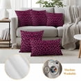 thumbnail image 6 of Pink Leopard Print Outdoor Waterproof Pillow Covers, Retro Chic Abstract Animals Texture Decorative Square Throw Pillowcase Sofa Cushion Sham for Patio/Couch/Chair, 16"x16" 2 Pack, 6 of 8