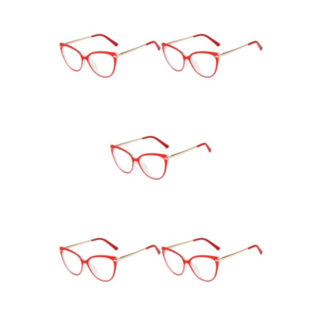 Qarigey 1 par de gafas de mujer, reemplazo Universal HD, protección solar inastillable, gafas de moda, adorno rojo Type2 NO2