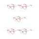 thumbnail image 1 of Qarigey 1 par de gafas de mujer, reemplazo Universal HD, protección solar inastillable, gafas de moda, adorno rojo Type2 NO2, 1 of 6