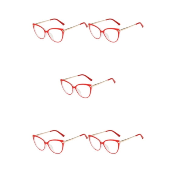 Qarigey 1 par de gafas de mujer, reemplazo Universal HD, protección solar inastillable, gafas de moda, adorno rojo Type2 NO2