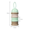 thumbnail image 2 of Dispensador de fórmula, apilable, portátil, dispensador de leche en polvo para bebés y niños y contenedor de almacenamiento de refrigerios, 2 of 5