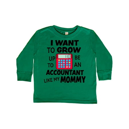 

Inktastic I Want To Grow up To Be An Accountant Like My Mommy Gift Toddler Boy or Toddler Girl Long Sleeve T-Shirt