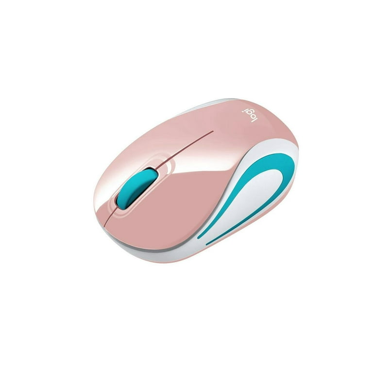 Wireless Logitech Mini M187 Unifying Portable, Mouse USB Ultra Receiver, Blossom