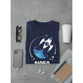 thumbnail image 3 of NASA Nasa Baby Blue Rocket Art T-Shirt Men -NASA Designs, Male Small, 3 of 4