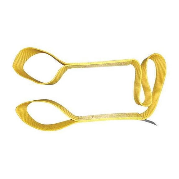 Dayton Web Sling, Type 3, 4 ft L, 1 in W, Nylon, Yellow 35XE94