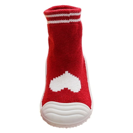 

MIUBAGIAL Cute Cartoon Thickened Baby Shoes for Boys and Girls Winter Soft Soles Breathable and Non Toddler Children Shoes and Socks