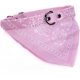 thumbnail image 3 of Collar de perro Collar de bandana para perros Pañuelo ajustable para mascotas Collar de PU con bufanda triangular impresa Venta Collar transpirable Collares para mascotas (Color: Rosa, Talla : SG), 3 of 5