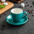 thumbnail image 5 of Taza de porcelana para espresso con platillo, taza para espresso, 80 ml/2,7 oz, 5 of 5