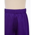 thumbnail image 6 of Sholeno Boys Girls Praise Dance Palazzo Pants Church Worship Satin Wide Leg Trousers Liturgical Bottoms Purple 6, 6 of 7
