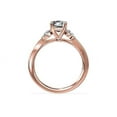 thumbnail image 2 of 0.70 Carat Brilliant Asscher Cut Real Diamond Elegant Three Stone Wedding Ring for Women Solid 18K Rose Gold Size 10, 2 of 8