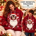 thumbnail image 2 of Christmas Pet Pouch Hoodie Women Men Long Sleeve Festive Graphic Loose Casual Pullover Sweatshirt Dog Cat Carrier Hoodie, 2 of 6
