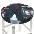 thumbnail image 3 of Lsque Chucky Round Bar chair cushion covers Velvet Fabric Premium Comfort Protects from Scratches and Stains for 14-17 Inch Chair- 13 inch, 3 of 7