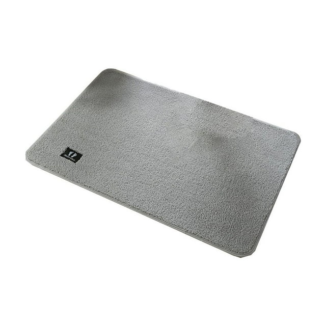 Yhmxh Alfombra de verano para el hogar, alfombra para puerta de entrada, súper absorbente, con respaldo de goma de secado, antideslizante, lavable, súper suave, para bañera y baño.