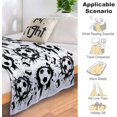 thumbnail image 5 of Super Soft Soccer Blanket Throw Soccer Ball Blankets Lightweight Flannel Warm Cozy Football Blanket Gifts for Sport Fans Kids Adults 50"X40", 5 of 6