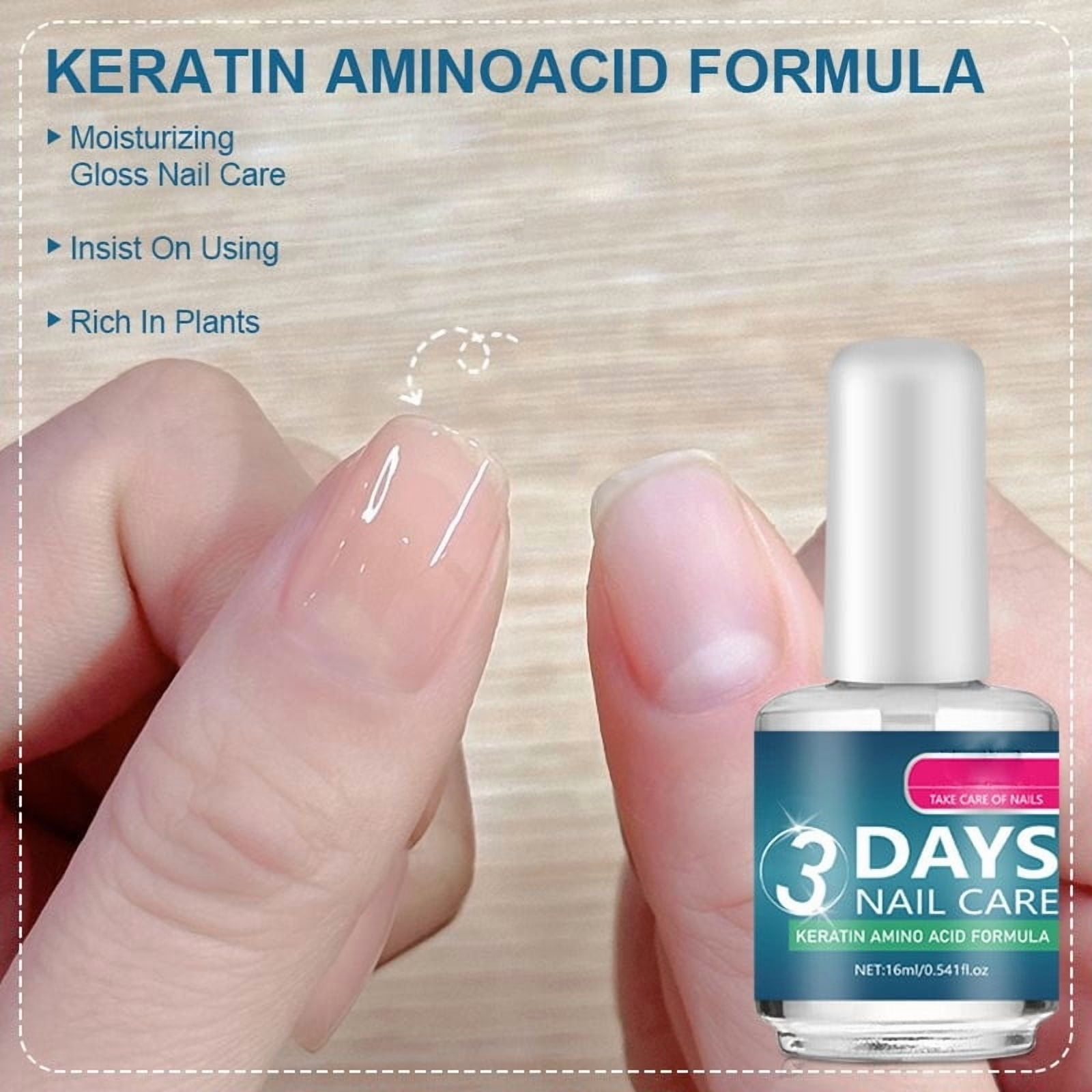 Clear Nail Polish 16ml, Quick Drying Top Coat and Base Coat, Nourishing Nail Care with Long Lasting Shine, Versatile Nail Care Solution