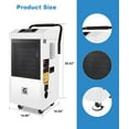 thumbnail image 2 of 2025 New 185 Pints Commercial Dehumidifier with Pump and Drain Hose, for Large Spaces Up to 8,500 Sq.Ft, Rolling Wheels, Crawlspace Dehumidifiers for Basements, Warehouses, Industrial Sites, 2 of 7