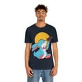thumbnail image 5 of Little Rabbit Butterfly Sun Playful Happy Nice Unisex Jersey T- Shirts, 5 of 10