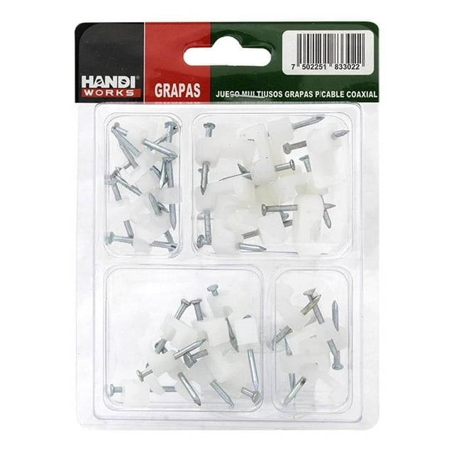 Juego de Grapas Handi Works para Cable Coaxial