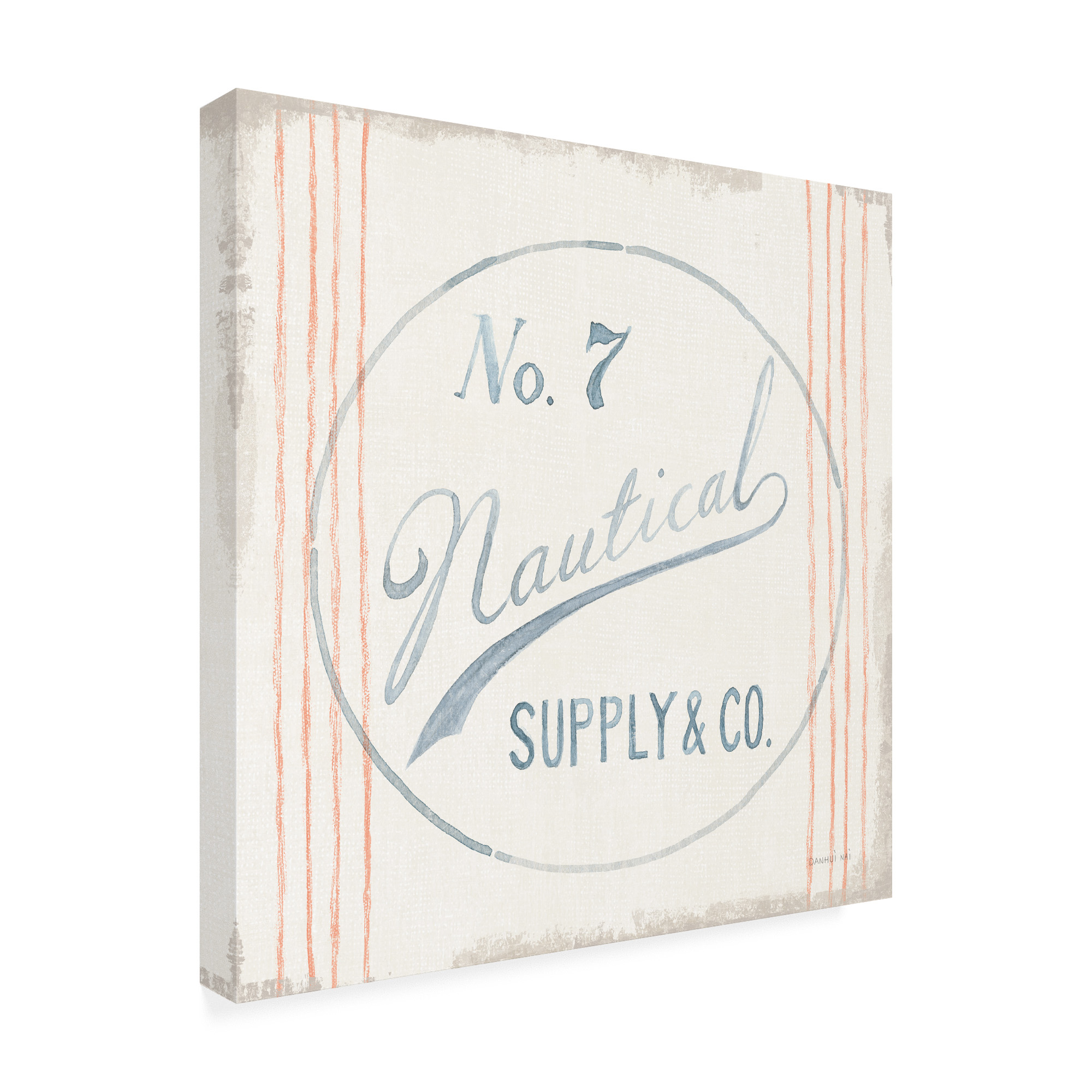 Trademark Fine Art 'Floursack Nautical IX' Canvas Art by Danhui Nai