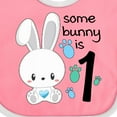 thumbnail image 4 of Inktastic Somebunny is One First Birthday Bunny Boys or Girls Baby Bib, 4 of 4
