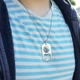 thumbnail image 2 of Eastern Bluebird Watercolor Northeastern Bird Military Dog Tag Bottle Opener Pendant, 2 of 3