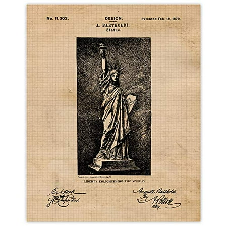 Vintage Statue of Liberty Decor, Wall Art Poster, 1 Photo 8x10