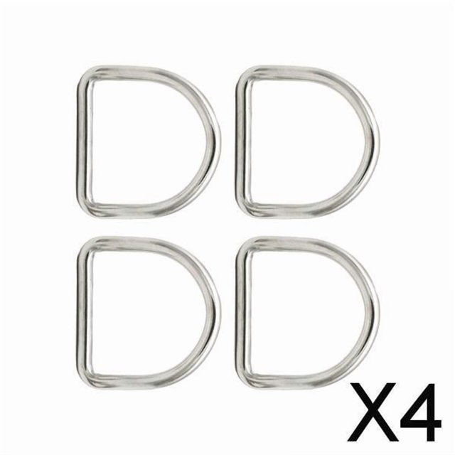 6x4x anillos D correas hebilla para cinturones accesorios de bricolaje hechos a mano artesanías D hebillas para bolsos correas ropa cinturón correas p 4 piezas