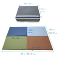 thumbnail image 2 of ECR4Kids SoftZone Quad Fold-N-Go Activity Play Mat, 48in Square, Baby Essentials, Earthtone, 2 of 9