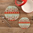 thumbnail image 2 of SKYSONIC Gnomes Santa Pot Holders Trivets, 2 Pcs Heat Resistant Trivets,Merry Christmas Cotton Thread Weave Mats for Hot Pads Pans Pot Bowl Teapot for Kitchen Decor, 2 of 7