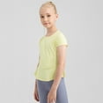 thumbnail image 5 of Kids Big Girls Dance Sports Shirts Athletic Running Gymnastics Yoga Tee Tops 5-12 Years, 5 of 8