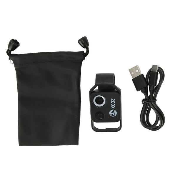Microscopio 200X, Microscopio Para Teléfono Móvil, Universal, Multicapa, Portátil, 2 Engranajes De Brillo Con Clip Para Fotografía Al Aire Libre ANGGREK Electrónicos