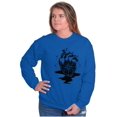 thumbnail image 3 of Diamond Bleeding Heart Compass Unisex Plus Fleece Graphic Sweatshirt Brisco Brands 4X, 3 of 5