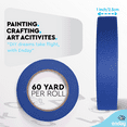 thumbnail image 2 of Mix N More EDY84066 1 in. x 60 Yards Enday Colored Masking Tape, Assorted Color - Pack of 6, 2 of 6