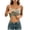 Khaki, variant on Women's Tank Top ,Spaghetti Strap Round Neck Stripes Striped Slim Fit Layering Undershirt Basic Vest (Purple, One Size)