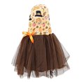 thumbnail image 3 of Girls Turkey Leg Print Thanksgiving Tutu Dress Outfit Clothes (6Y, Brown), 3 of 5