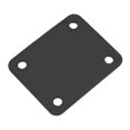 thumbnail image 3 of Neck Plate, Standard 4 Holes with Screws, Reinforced Steel Alloy, Suitable for Electric Guitar Bass Accessory Replacement, 3 of 7