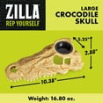 thumbnail image 3 of Zilla Rapid Sense UV Detecting Crocodile Skull Terrarium Décor for Reptiles, Large, 3 of 12