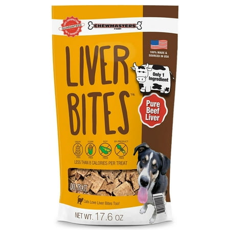 UPC: 0852909001585 | Chewmasters Liver Bites Pet Treat Pure Beef Liver (17.6 oz.)