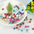 thumbnail image 5 of Uxcell 12 mm Pearl Sew on Rhinestones Metal Flatback Base Gems Crystals, Red 100 Pcs, 5 of 8