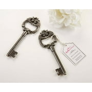 Key to My Heart Antique Silver Bottle Opener